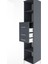 Hyperion Dolap 4 Raflı 3 Çekmeceli 44X44X221 Antrasit-Antrasit 5