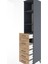 Hyperion Dolap 3 Raflı 5 Çekmeceli 44X44X221 Antrasit-Çam 5