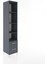 Hyperion Dolap 4 Raflı 2 Çekmeceli 44X44X221 Antrasit-Antrasit 2