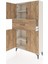 Arges Dolap 3 Raflı Tek Çekmeceli 4 Kapaklı 88X30X163 Aytaşı-Çam 4