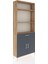Arges Dolap 4 Raflı Tek Çekmeceli 2 Kapaklı 88X30X221 Çam-Antrasit 2