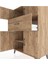 Hyperion Dolap 2 Raflı Tek Çekmeceli 4 Kapaklı 88X44X134 Çam-Çam 5