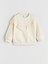 Yeni Sezon Bisiklet Yaka Uzun Kollu Nakışlı Kız Çocuk Sweatshirt 1