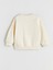 Yeni Sezon Bisiklet Yaka Uzun Kollu Nakışlı Kız Çocuk Sweatshirt 2
