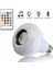 Gece Lambası Bluetooth Hoparlör Ledli Lamba Kumandalı Mp3 Çalar Ampul Renkli Ampul 2