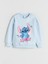 Yeni Sezon Bisiklet Yaka Lilo ve Stitch Baskılı Kız Çocuk Sweatshirt 1