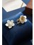 Pearl Blossom Elegance Yeni Trend Inci Kristal Detaylı Çiçek Düğme Kapağı Broş 1 Adet 1