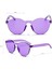 Sert Mika Oval Şekilli Çerçevesiz Mor Gözlük Retro Parti 5X14 cm 2
