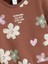 Yeni Sezon Bisiklet Yaka Çiçekli Kız Çocuk Sweatshirt 2