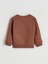 Yeni Sezon Bisiklet Yaka Çiçekli Kız Çocuk Sweatshirt 3