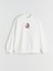 Yeni Sezon Bisiklet Yaka Hello Kitty Baskılı Kız Çocuk Sweatshirt 3