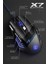 7635 X7 Rgb LED Işıklı Gaming Mouse / 7 Tuşlu Oyuncu Mouse / 1200/1600/2400 Dpı / Kumaş Kablo 2