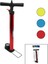Saatli Iran El Pompası Metal Gövde Plastik Kol - Altlık 55 cm Top - Bisiklet - Motor (5067) 1