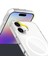 Apple iPhone 17 Kılıf M-Safe Şarj Özellikli Şeffaf Sert Pc Zore Embos Kapak 2