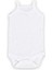 5'li Jakarlı Ip Askılı Bebek Body Zıbın Çıtçıtlı 100% Pamuk - Beyaz 2