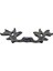 Antika Tarz Dekoratif Pirinç Çiçek Kapı Kulbu - 30X110 Mm, Oksit 2