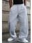 Baggy Bol Kesim Ayarlanabilir Paçalı Unisex Eşofman Altı Gri / Siyah / Antrasit 1