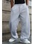 Baggy Bol Kesim Ayarlanabilir Paçalı Unisex Eşofman Altı Gri / Siyah / Antrasit 3
