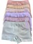 3'lü Kız Çocuk Renkli Likralı Pamuklu Fitilli Boxer Külot 3
