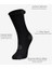 3'lü Roll Top Lastiksiz Kadın Siyah Bambu Soket Çorap, 36-40 3