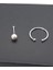 925 Ayar Gümüş ( 2 Adet ) Hızma ( 2,5 mm Top ve Sıkıştırmalı Deliksiz Halka ) 1