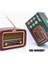 NS-6656 Retro Ahşap Tasarım Bluetooth Hoparlörlü Radyo – Fm/am Destekli, Şarjlı ve Taşınabiliri Radyo 1