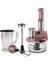6 Bıçaklı Premium Cam Mutfak Robotu Çırpma, Dilimleme, Doğrama, Blender, Karıştırma,buz Kırma 2500W 7