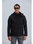 Erkek Siyah Mont Kapüşonlu Erkek Softshell Mont 1