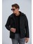 Erkek Siyah Mont Kapüşonlu Erkek Softshell Mont 2