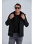 Erkek Siyah Mont Kapüşonlu Erkek Softshell Mont 4