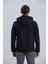 Erkek Siyah Mont Kapüşonlu Erkek Softshell Mont 7