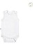 Beyaz Renk Bebek Bodysuit Kolsuz 5'li Set - Bebek Atleti %100 Pamuk 2
