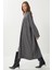 Şal Yaka Uzun Triko Hırka Antrasit LHİ0004 3