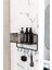 Metal Kancalı Banyo Sepeti Banyo Düzenleyici Organizer Duşluk Şampuanlık Banyo Köşesi 1