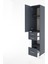 Hyperion Dolap 3 Raflı 3 Çekmeceli Tek Askılı 44X44X221 Antrasit-Antrasit 4