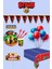 16 Kişilik Brawl Stars Konuşma Balonlu Doğum Günü Parti Seti Renkli 120x180cm Masa Örtüsü ile 1