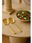 Pratik 2 Adet Paslanmaz Gold Çelik Lüx Servis Salata Kaşığı Spatula Çelik Yemek Servis Kaşığı 21CM 1