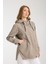 Kadın Rahat Kesim Kapüşonlu Trençkot 1