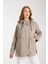 Kadın Rahat Kesim Kapüşonlu Trençkot 3
