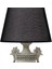 Lena Siyah Beyaz Polyester Abajur 2
