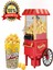 Kırmızı Party Time Yağsız Kompakt Popcorn Mısır Patlatma Makinesi 6