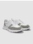 Beyaz-Yeşil Kadın Deri Sneaker 124656R 2
