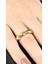 Zirkon Taşlı, Paslanmaz Çelik Yüzük 179, 19 Mm, Altın Rengi 1