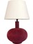 Halcer Kadife Kaplı Bordo Abajur 1