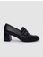 Siyah Kadın Deri Topuklu Ayakkabı 125061 1