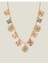 Flower Charm Necklace Gold 1