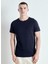 Lacivert Erkek Standart Desensiz T-Shirt MBYSA18BH25NAVY 2