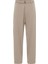 Kemerli Baggy Kumaş Pantolon Bej 3