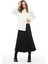Siyah Orta Bel Midi Triko Etek 1