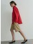 Kırmızı Kadın Oversize Gömlek 418136766 R001 3